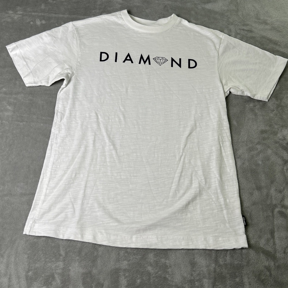 Diamond Supply Co. Crew Neck Short Sleeve T Shirt Mens Size Small White